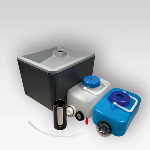 Trelino® Splash S Premium Weiß mobiles Waschbecken Outdoor & Camping